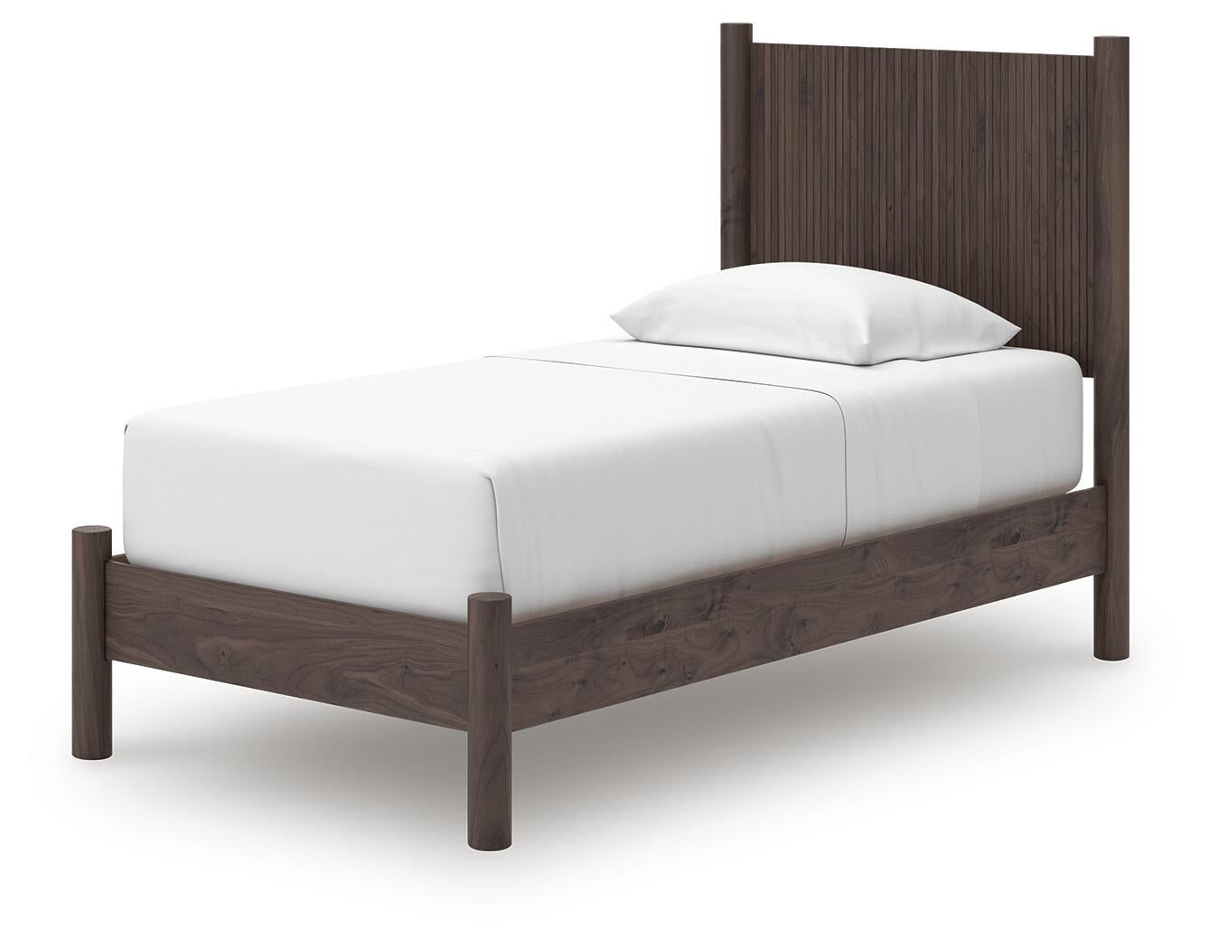 Pamytta  Panel Platform Bed, Dresser And Mirror