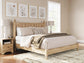 Aleaport  Panel Bed With Mirrored Dresser And Nightstand