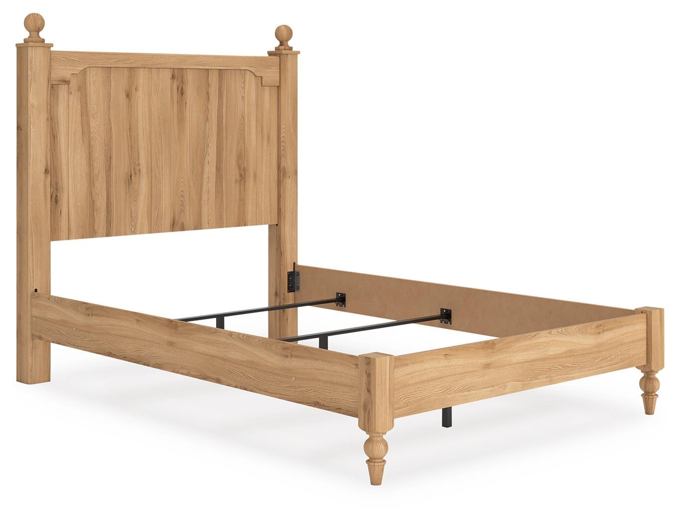 Aleaport  Panel Bed With Mirrored Dresser And Nightstand