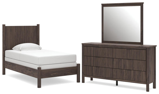 Pamytta  Panel Bed, Dresser And Mirror