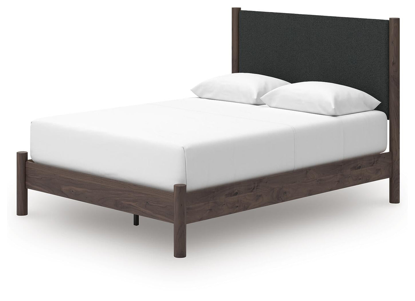 Pamytta  Upholstered Panel Platform Bed, Dresser, Mirror And Nightstand