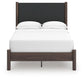 Pamytta  Upholstered Panel Platform Bed, Dresser And Mirror