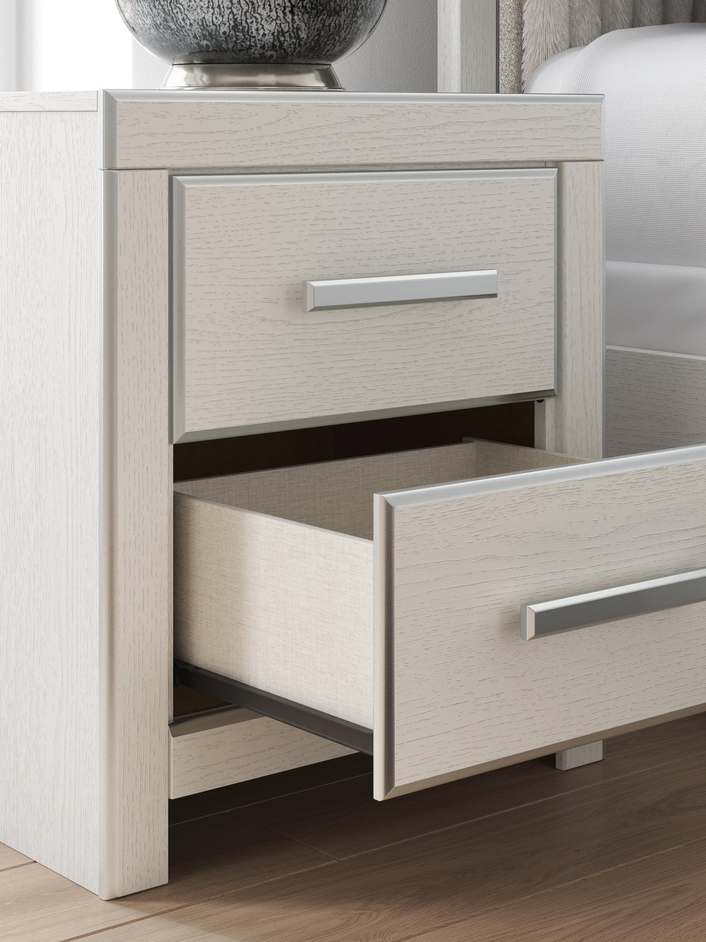 Zuraleus  Upholstered Panel Platform Storage Bed, Dresser, Mirror, Chest And Nightstand