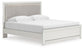 Zuraleus  Upholstered Panel Platform Bed, Dresser, Mirror And Nightstand