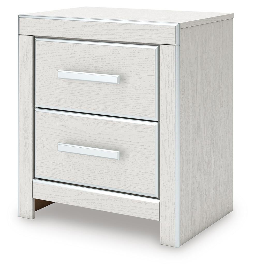 Zuraleus  Upholstered Panel Platform Bed, Dresser, Mirror And Nightstand