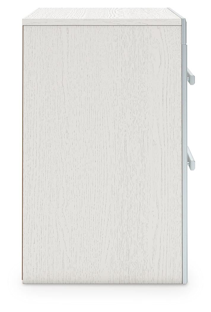 Zuraleus  Upholstered Panel Platform Bed, Dresser, Mirror And Nightstand