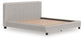 Zuraleus California  Upholstered Bed, Dresser, Mirror And Nightstand