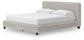 Zuraleus California  Upholstered Bed, Dresser, Mirror And Nightstand