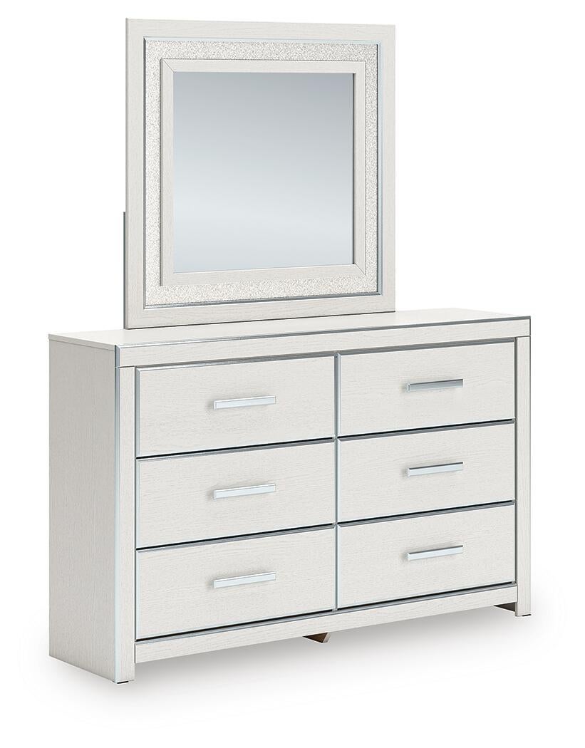 Zuraleus  Upholstered Bed, Dresser And Mirror