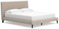 Cielden California  Upholstered Bed With Roll Slats, Dresser And Mirror