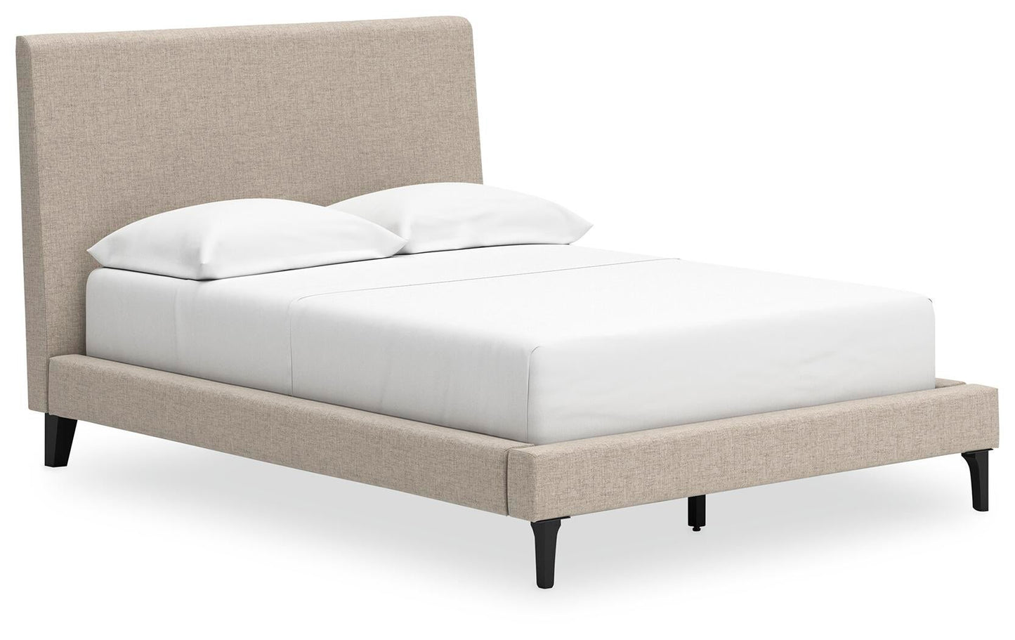 Cielden  Upholstered Bed With Roll Slats, Dresser, Mirror, Chest And Nightstand