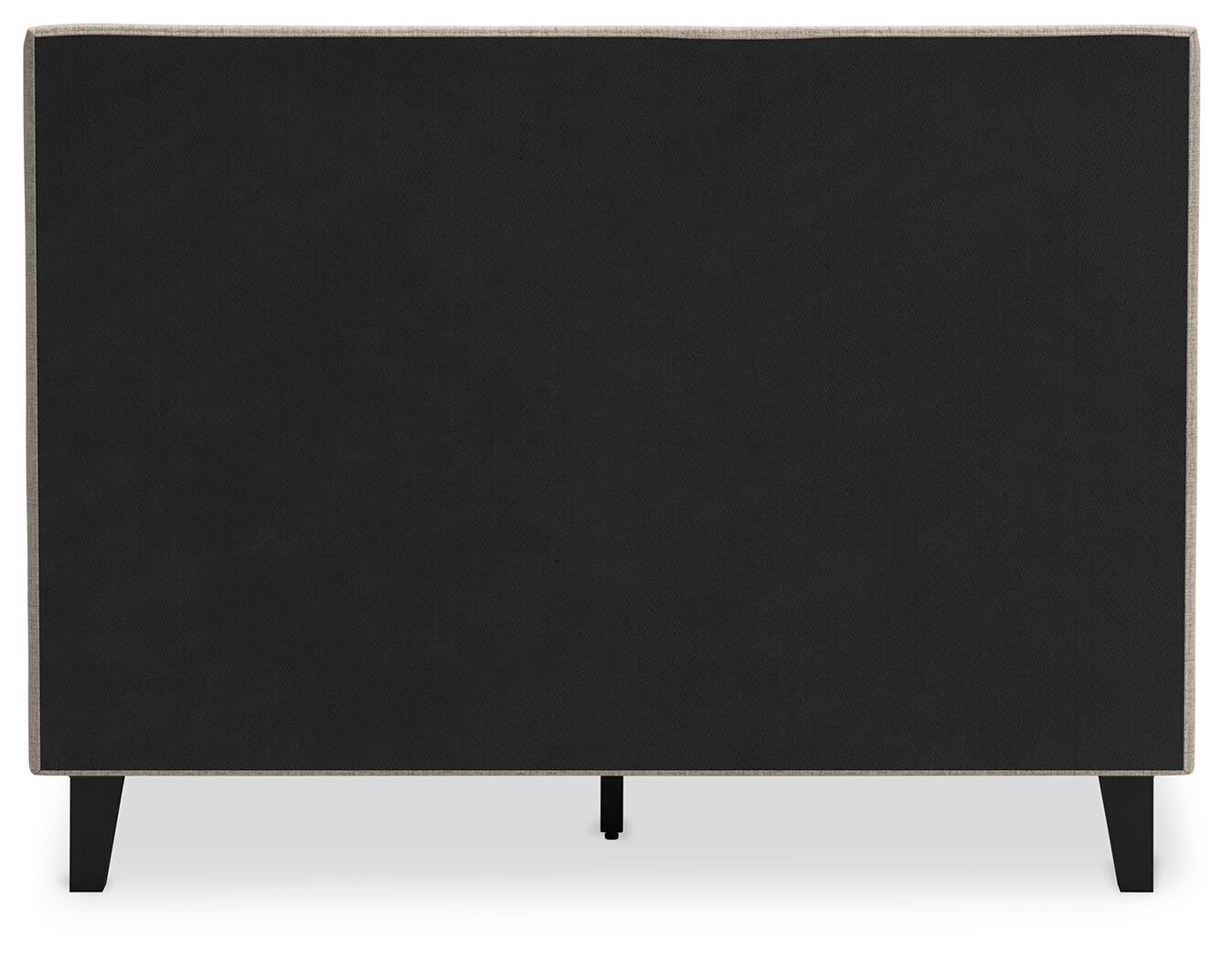 Cielden  Upholstered Bed With Roll Slats, Dresser, Mirror, Chest And Nightstand