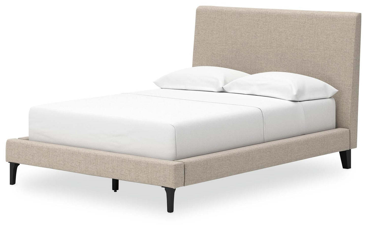 Cielden  Upholstered Bed With Roll Slats, Dresser, Mirror, Chest And Nightstand