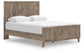 Rusticott  Panel Bed With Mirrored Dresser