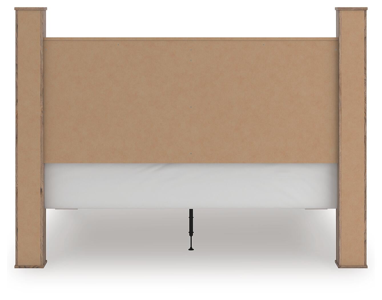 Rusticott  Poster Bed, Dresser, Mirror And Nightstand