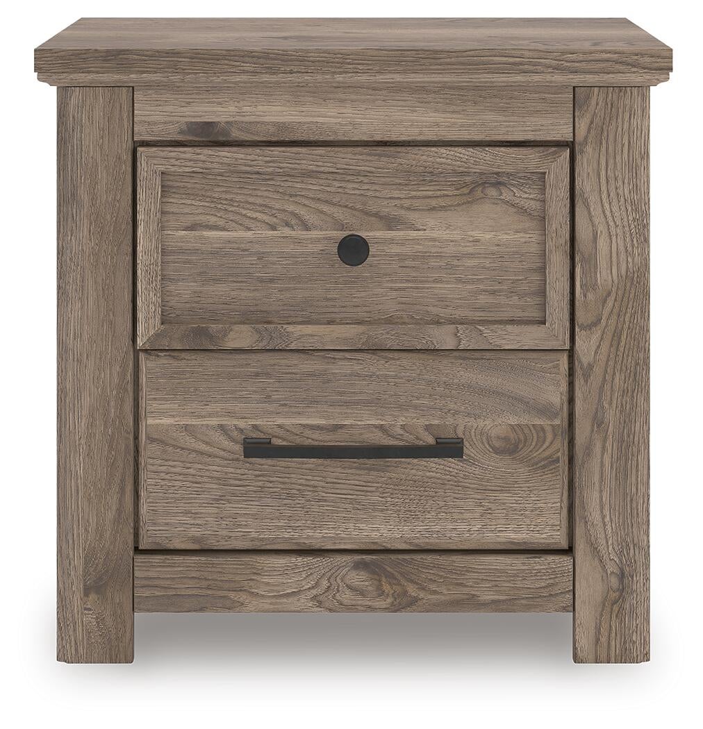 Rusticott  Poster Bed, Dresser, Mirror And Nightstand