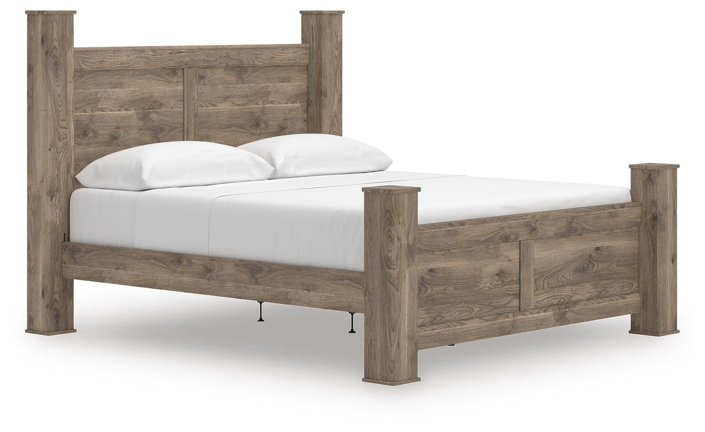 Rusticott  Poster Bed, Dresser And Mirror
