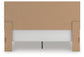 Rusticott  Panel Bed With Mirrored Dresser And Nightstand