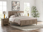 Rusticott  Panel Bed With Mirrored Dresser And Nightstand
