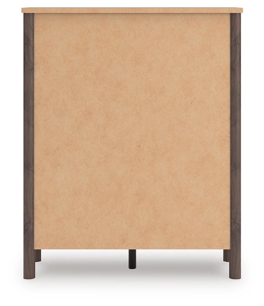 Pamytta  Upholstered Panel Bed, Dresser, Mirror, Chest And Nightstand