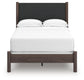 Pamytta  Upholstered Panel Bed, Dresser And Mirror