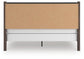 Pamytta  Upholstered Panel Bed, Dresser And Mirror