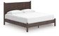 Pamytta  Panel Platform Bed, Dresser And Mirror