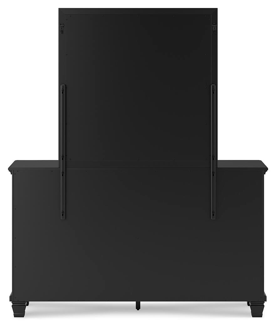 Lanolee  Panel Storage Bed, Dresser And Mirror