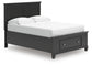 Lanolee  Panel Storage Bed, Dresser And Mirror