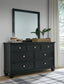 Lanolee California  Panel Storage Bed, Dresser, Mirror And Nightstand