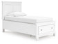Fortman  Panel Storage Bed, Dresser, Mirror And Nightstand