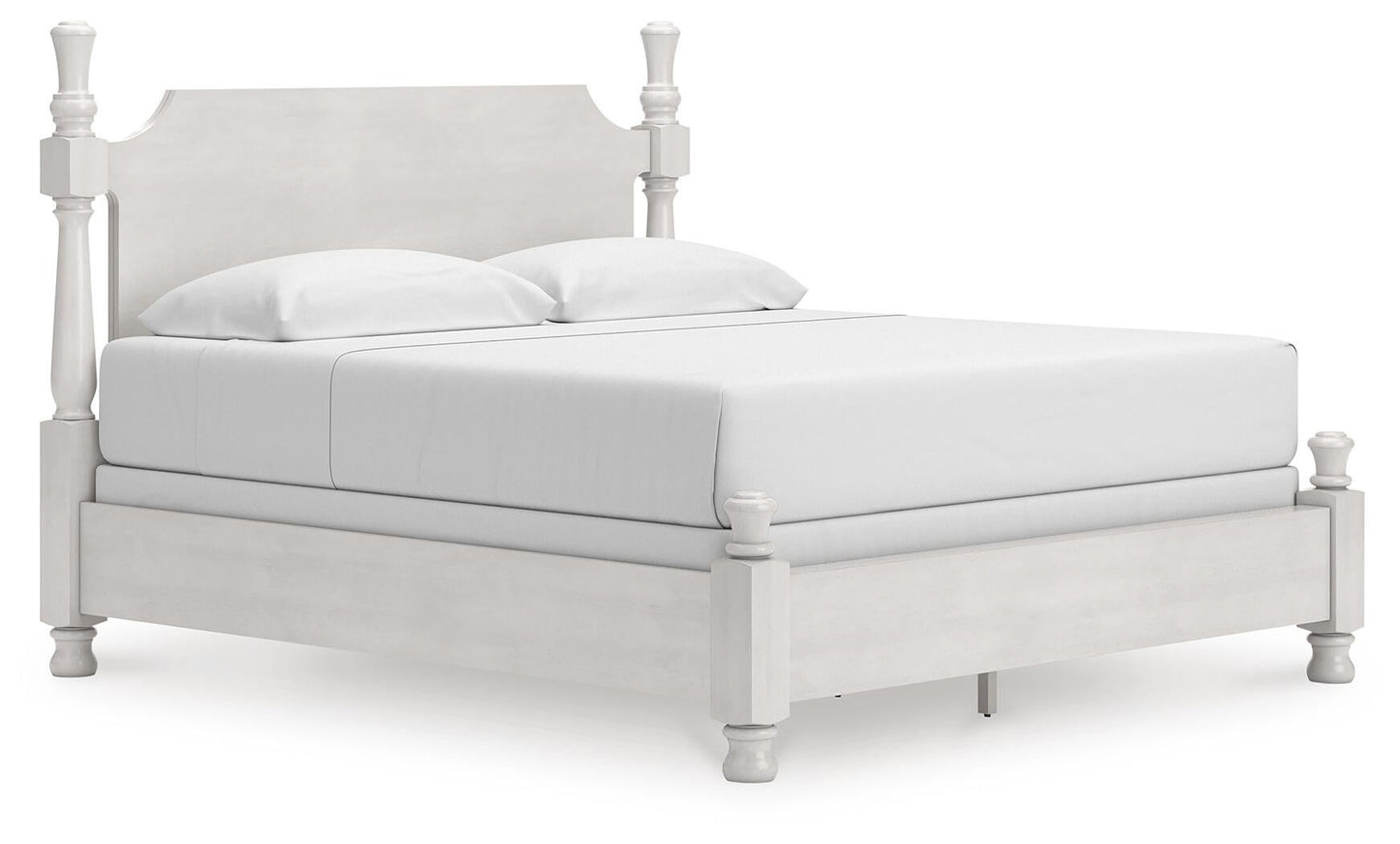Rowlenstown  Poster Bed, Dresser, Mirror And Nightstand