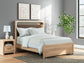 Kinlanni  Upholstered Panel Bed, Dresser, Mirror And Nightstand