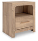 Kinlanni  Upholstered Platform Bed, Dresser, Mirror And Nightstand