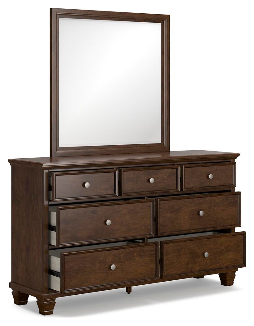 Danabrin California  Panel Storage Bed, Dresser And Mirror