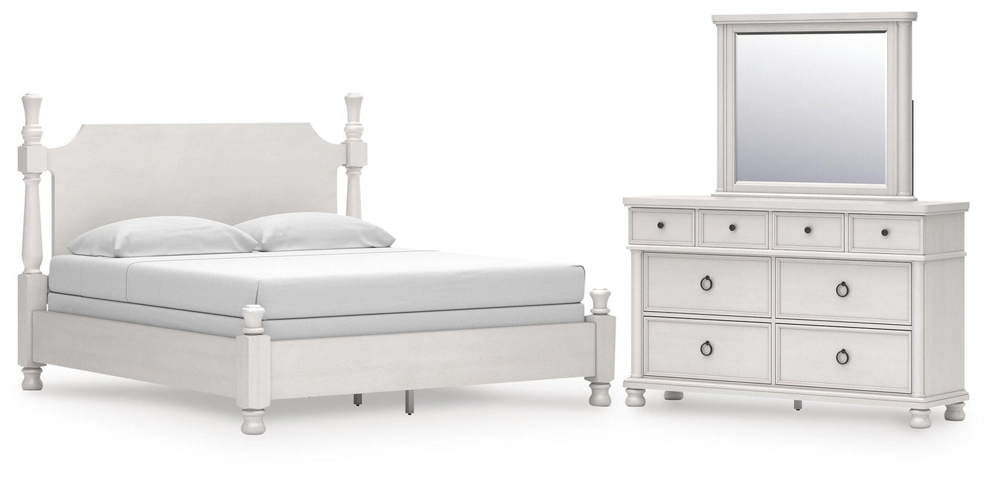 Rowlenstown California  Poster Bed, Dresser And Mirror