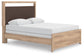 Kinlanni  Upholstered Panel Bed, Dresser And Mirror