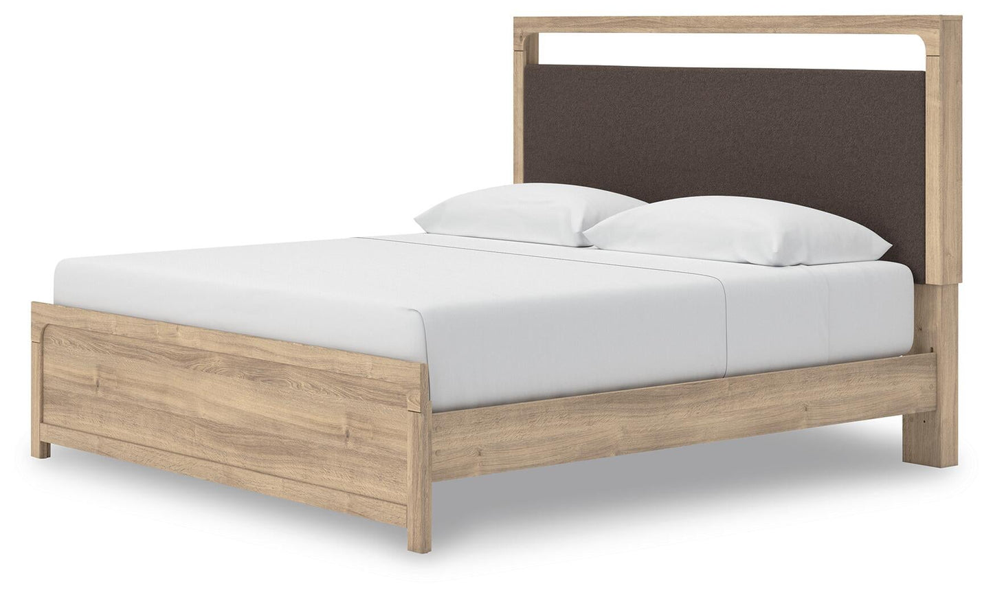 Kinlanni  Upholstered Platform Bed, Dresser, Mirror And Nightstand