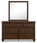 Danabrin  Panel Storage Bed, Dresser, Mirror And Nightstand