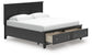 Lanolee  Panel Storage Bed, Dresser And Mirror