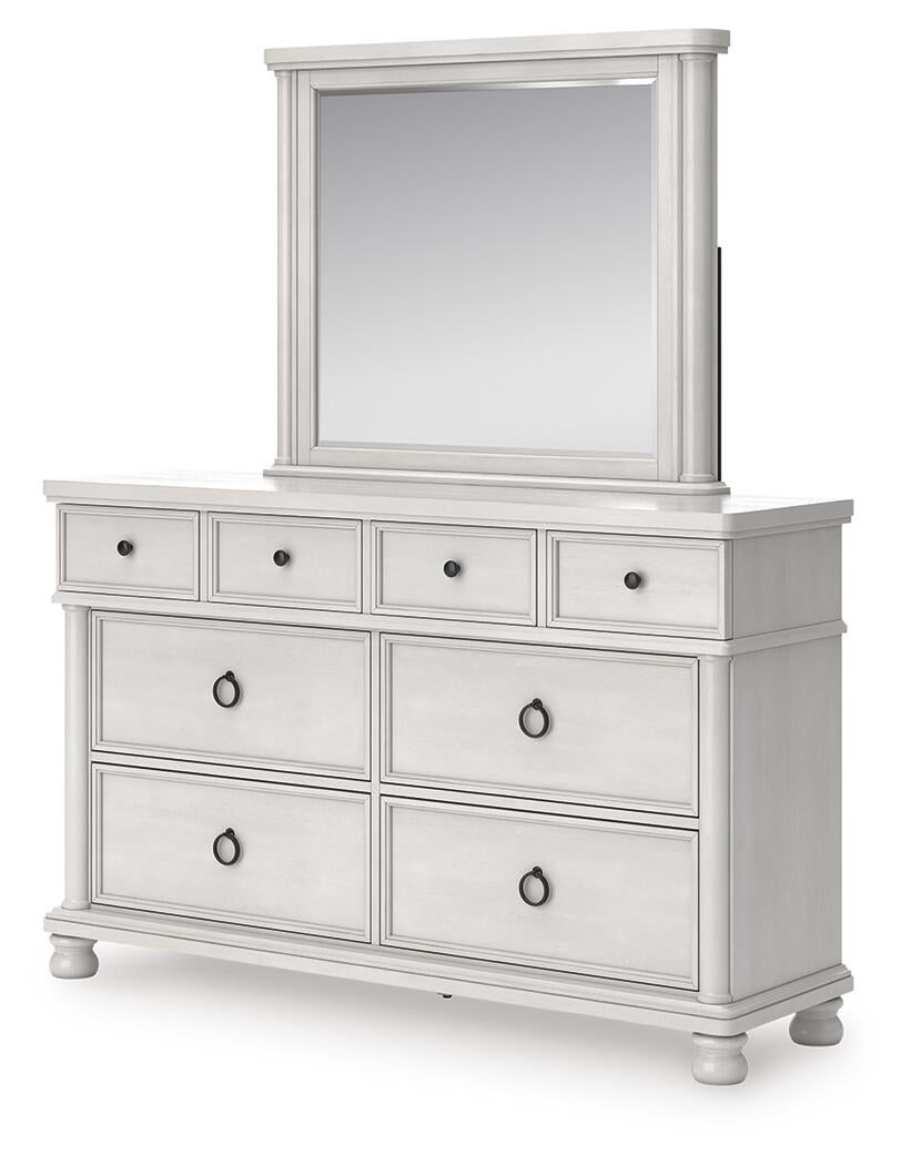 Rowlenstown California  Poster Bed, Dresser, Mirror And Nightstand