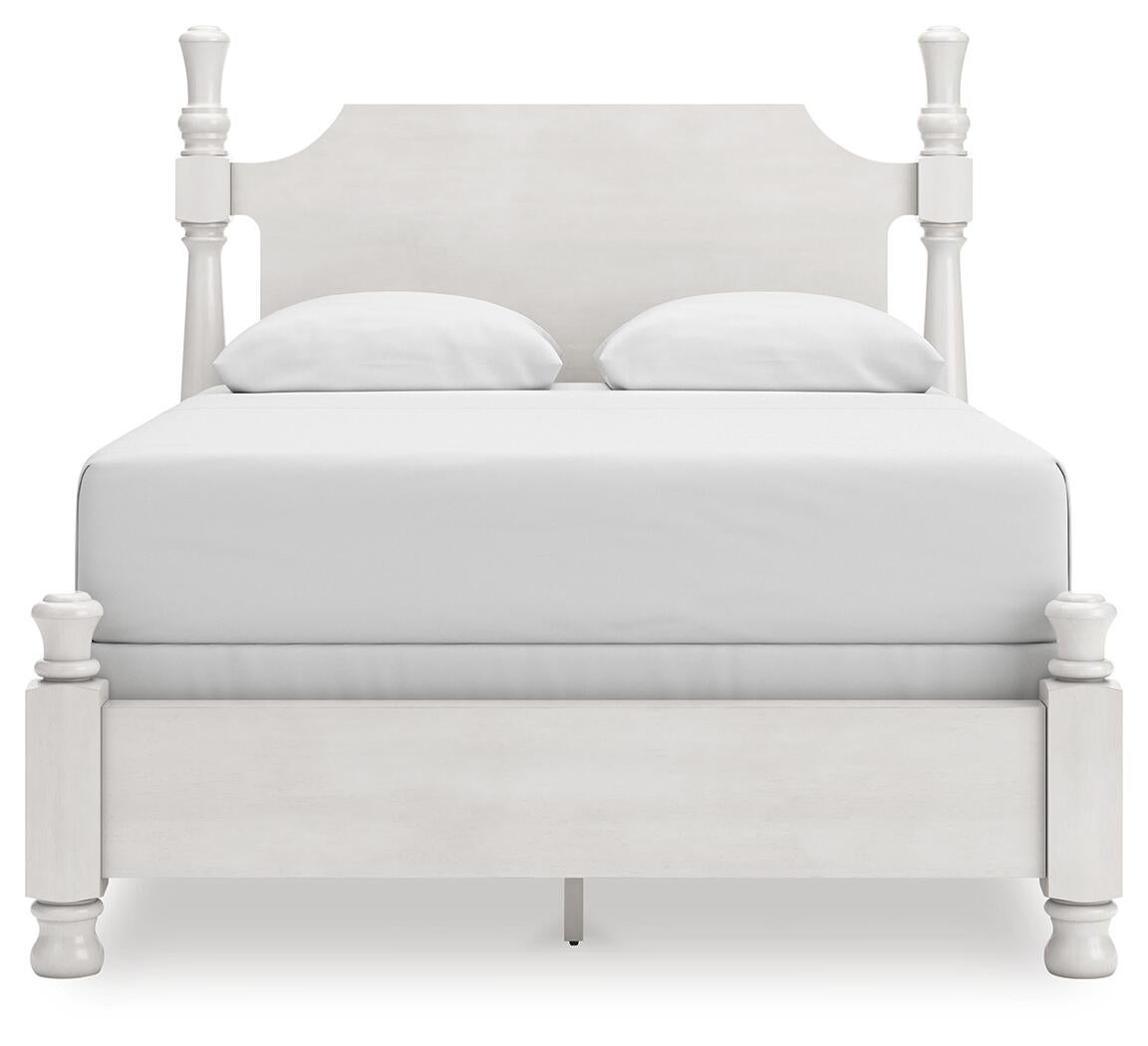 Rowlenstown  Poster Bed, Dresser And Mirror