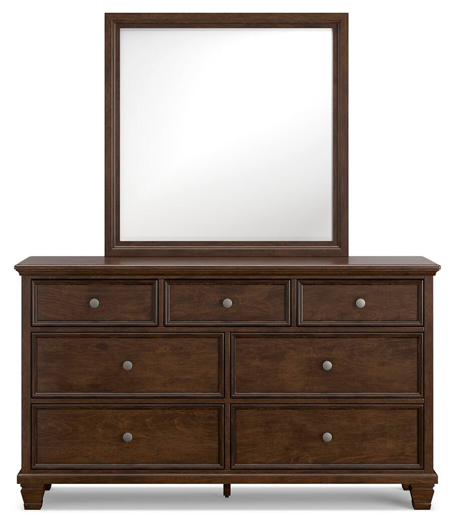Danabrin  Panel Storage Bed, Dresser, Mirror And Nightstand