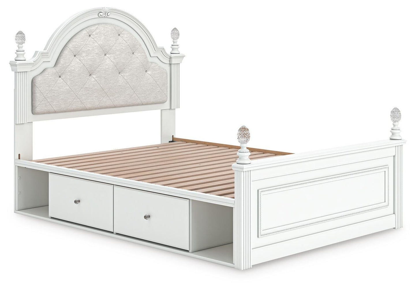 Kozlani  Upholstered Panel Storage Bed, Dresser, Mirror And Nightstand