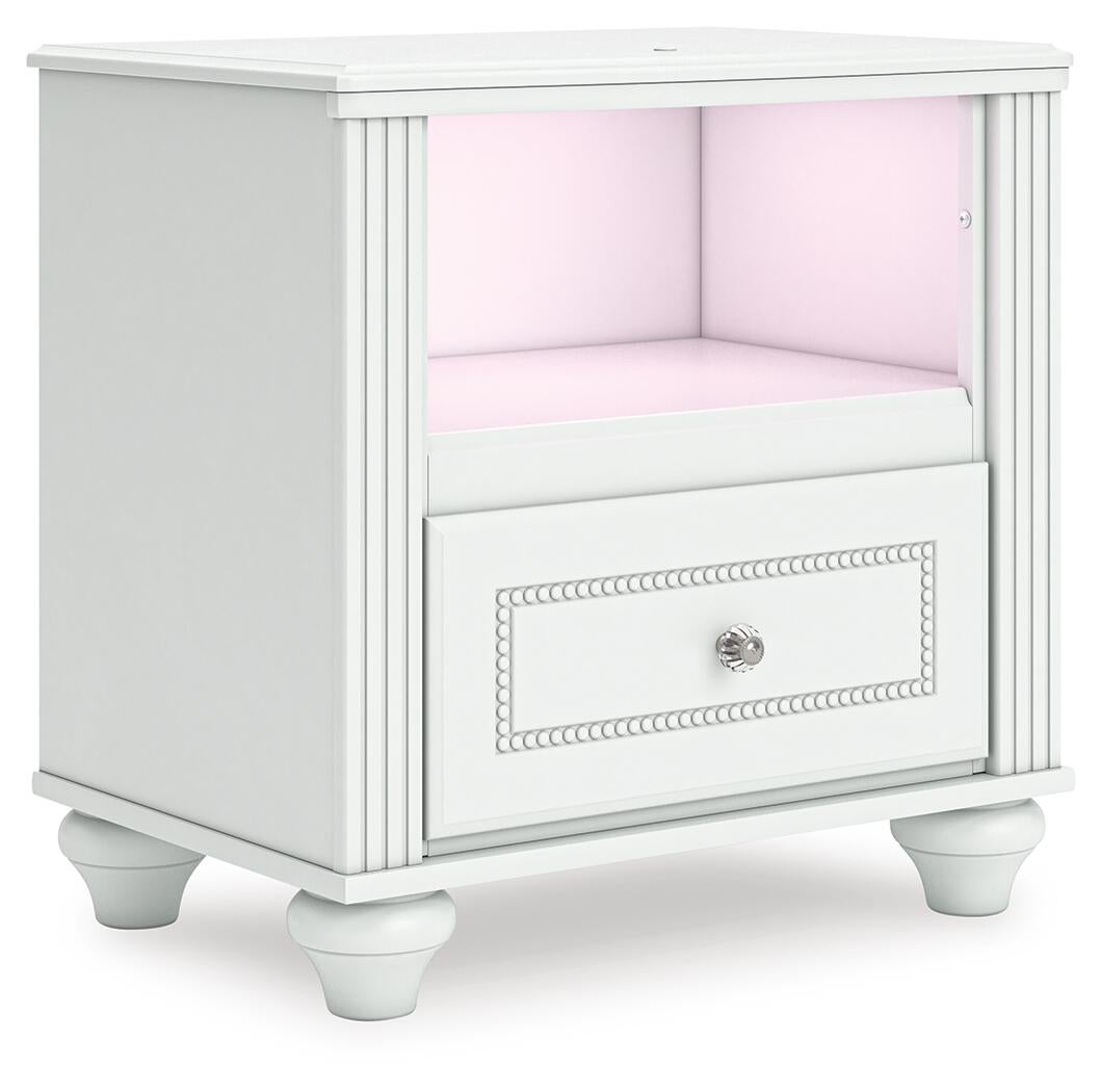 Kozlani  Upholstered Panel Storage Bed, Dresser, Mirror And Nightstand