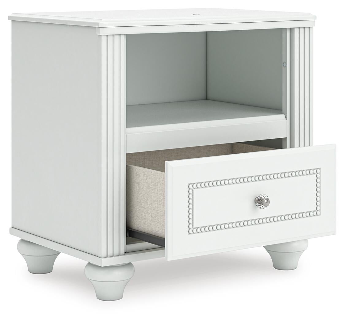 Kozlani  Upholstered Panel Storage Bed, Dresser, Mirror And Nightstand