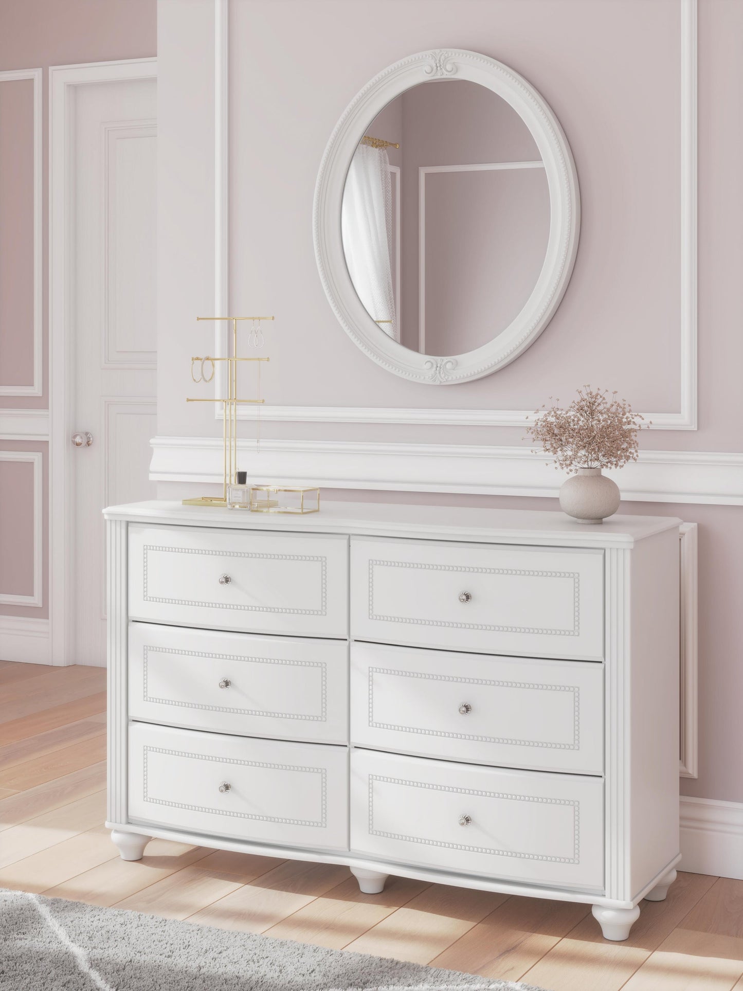 Kozlani  Upholstered Panel Storage Bed, Dresser, Mirror And Nightstand