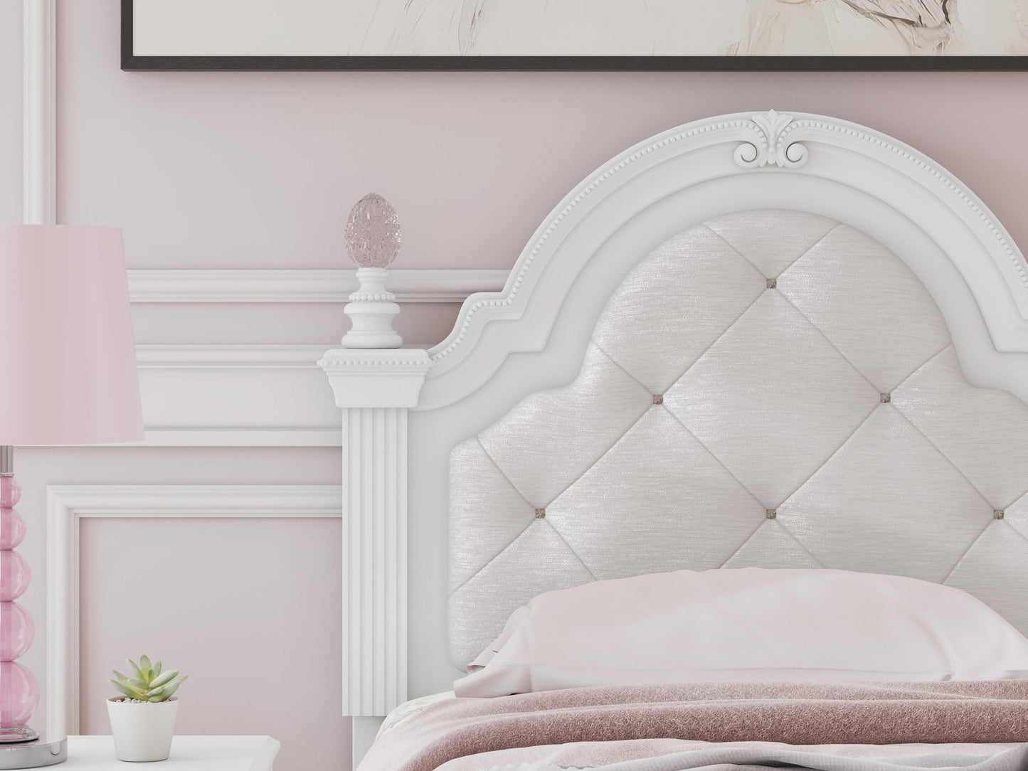Kozlani  Upholstered Panel Storage Bed, Dresser, Mirror And Nightstand