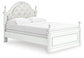 Kozlani  Upholstered Panel Bed, Dresser, Mirror And Nightstand