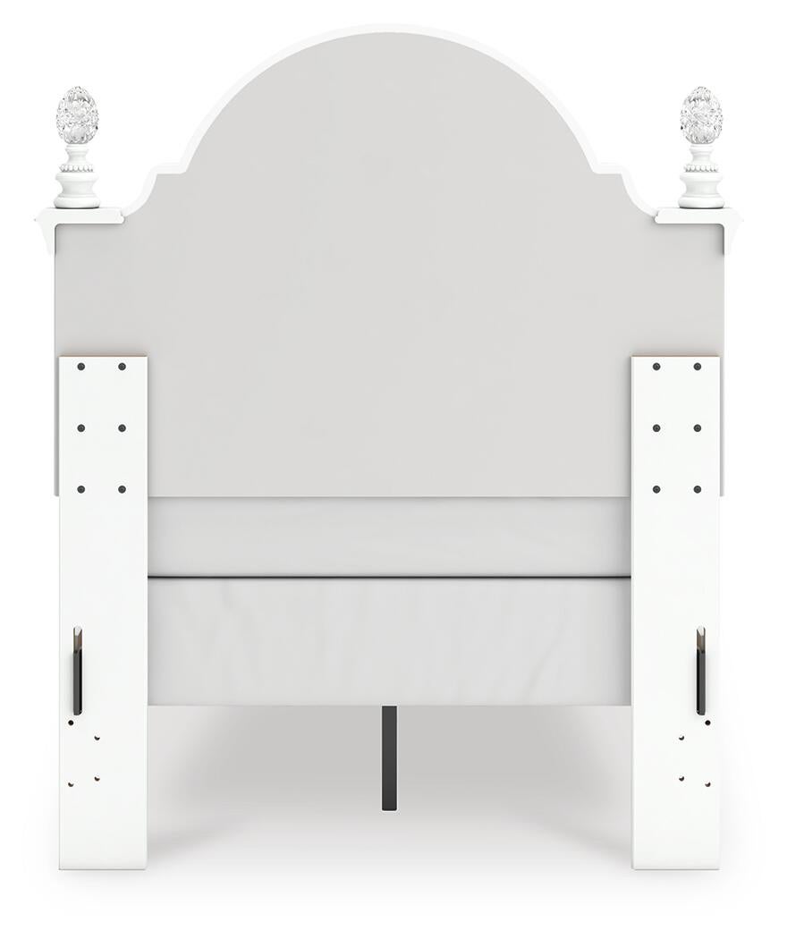 Kozlani  Upholstered Panel Bed, Dresser And Mirror